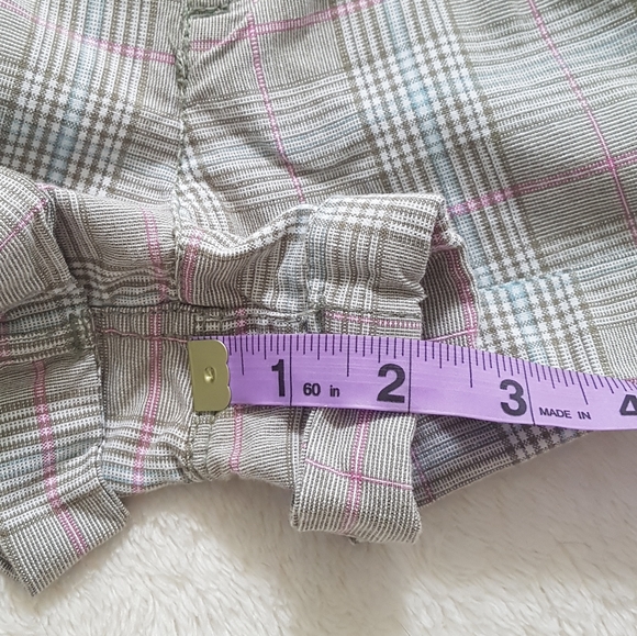 Bongo Y2K glen plaid shorts with rolled cuffs - Picture 11 of 11